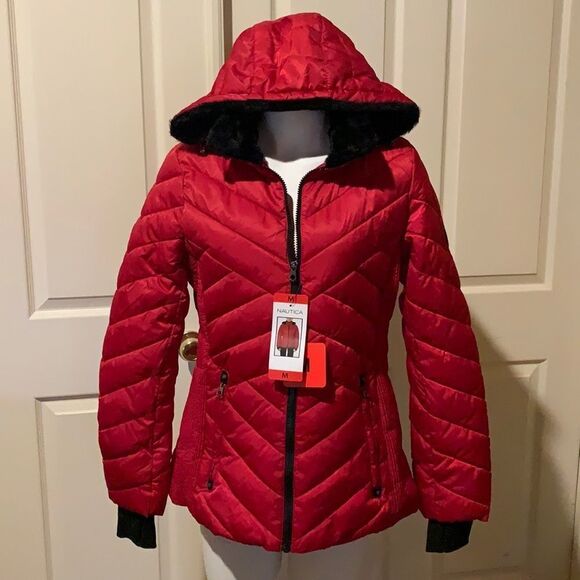 Nautica hooded water resistant coat. M. NWT - Picture 2 of 16